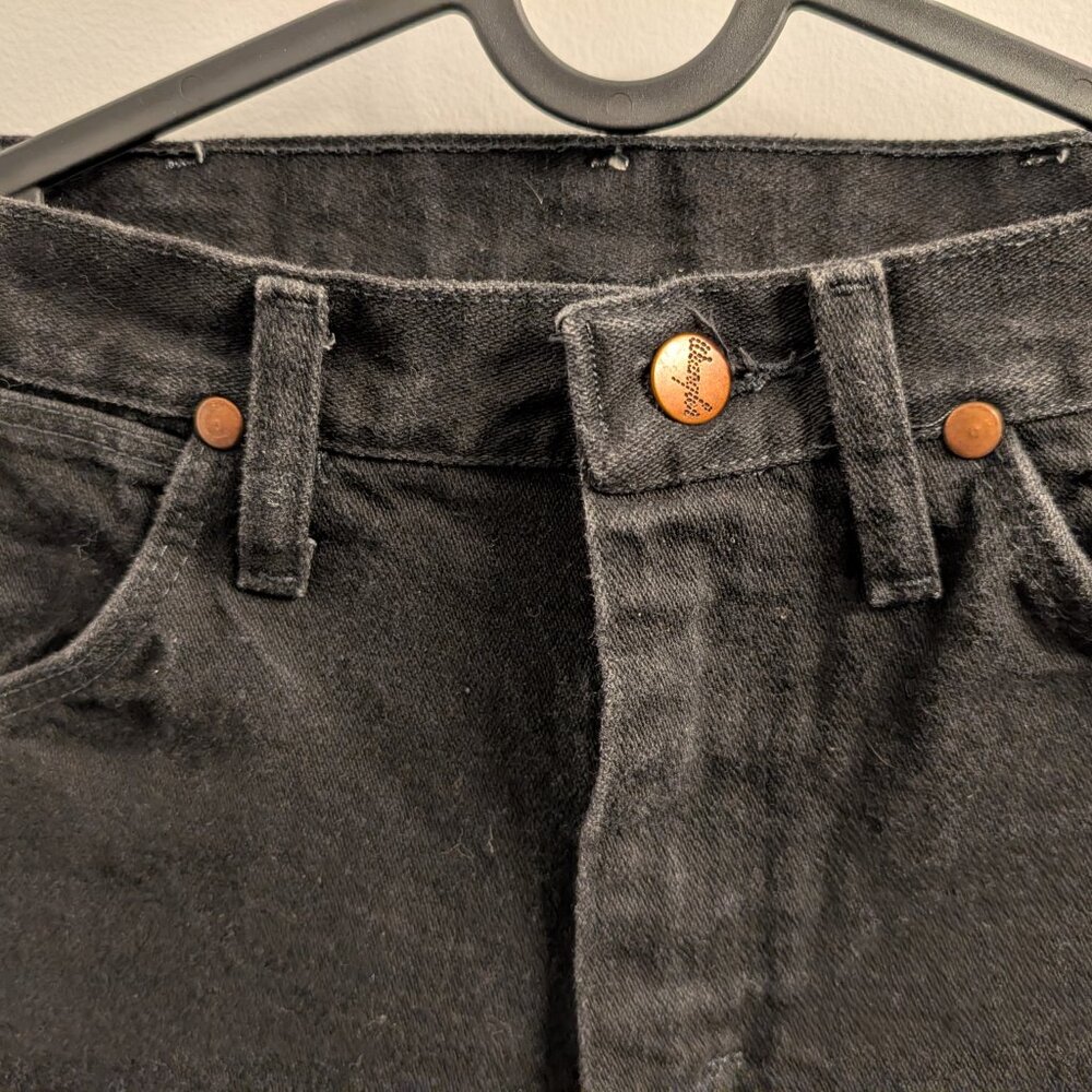 Wrangler vintage black jeans with copper highlights - read size description. - Picture 5 of 6